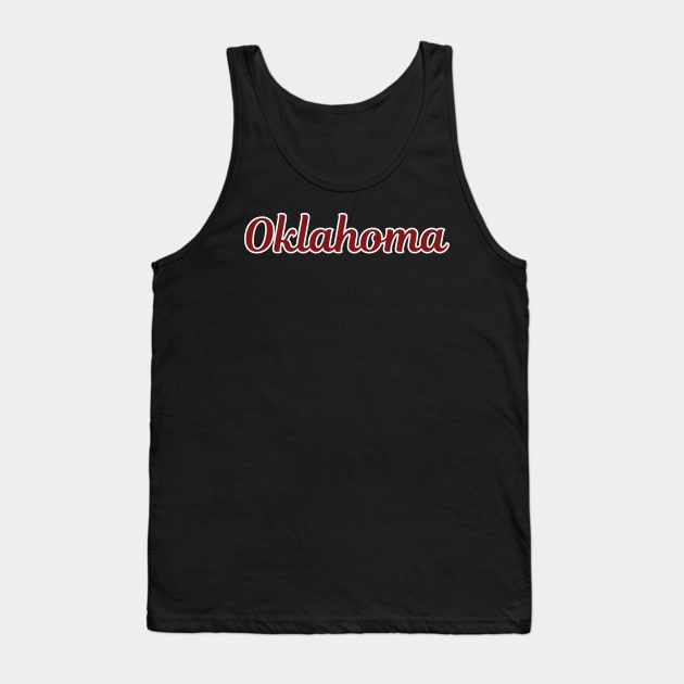 Oklahoma Script Tank Top by twothree